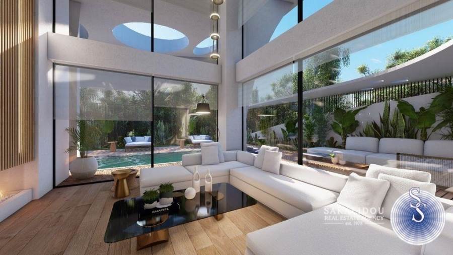 Luxurious Minimal maisonette with pool in Glyfada 