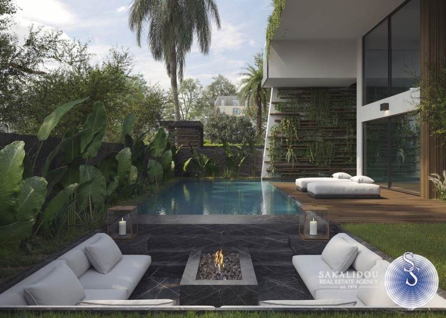 MINIMAL MAISONETTE WITH PRIVATE GARDEN AND SWIMMING POOL IN VOULA  