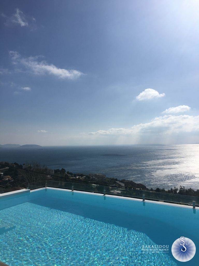 HIGH TECK VILLA WITH FANTASTIC SEA VIEW IN AGIA MARINA  